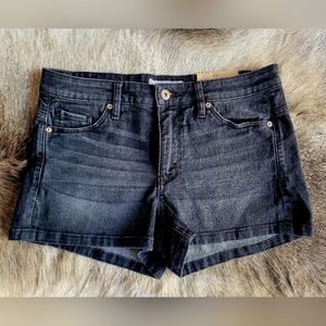 H&M Black Denim Shorts NWT size 8